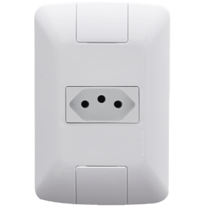 Conjunto Tramontina Aria 4x2 com 1 tomada 2P+T de 10A e 250V